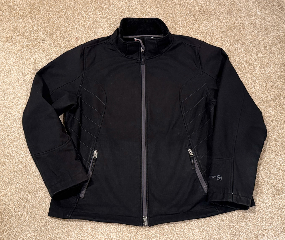 Free Country Women's Full Zip Softshell Winter Jacket Black Size XL Gorpcore